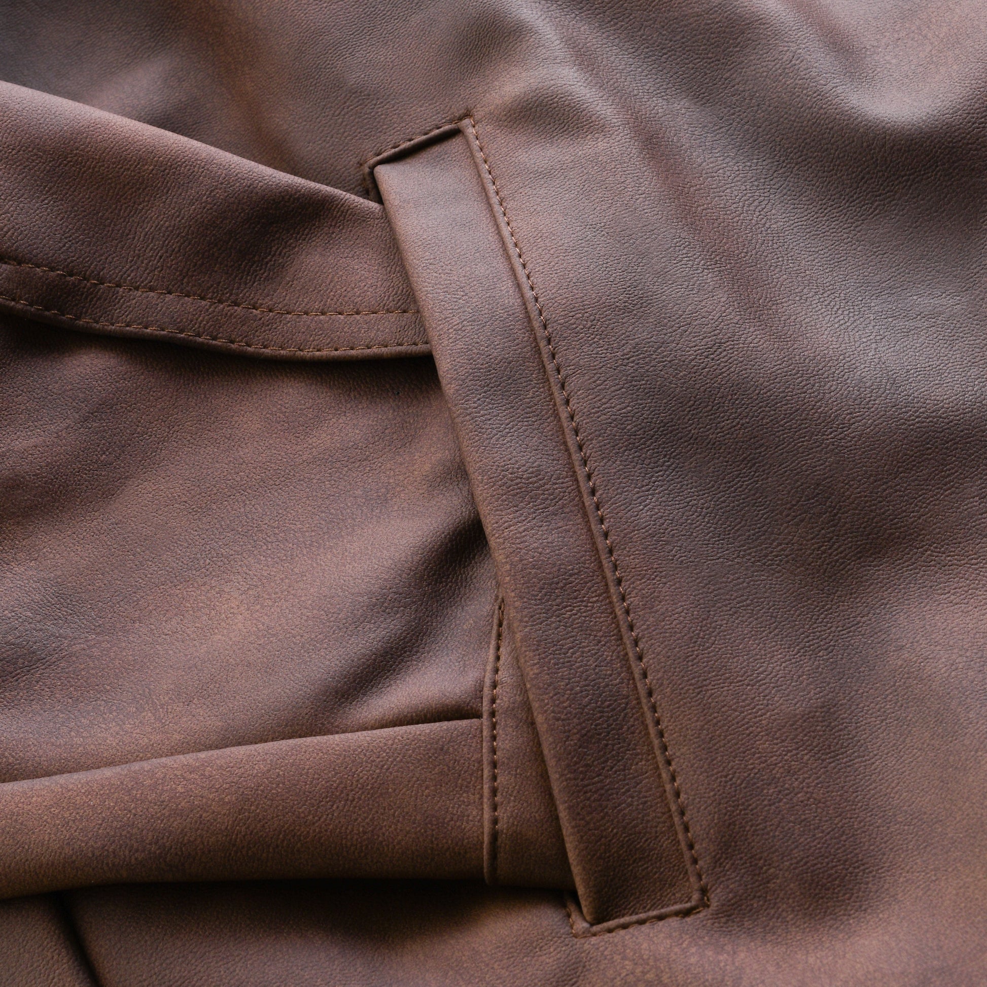 Men - Jacket - Zip-Up - Leather Look