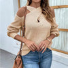 Solid colour shoulder drop cross neck jumper