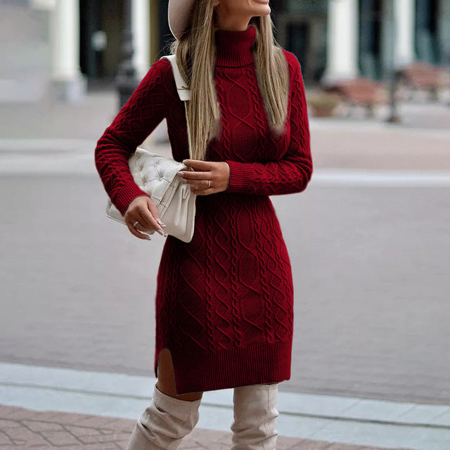 Dallas™ Elegant knitted autumn/winter dress