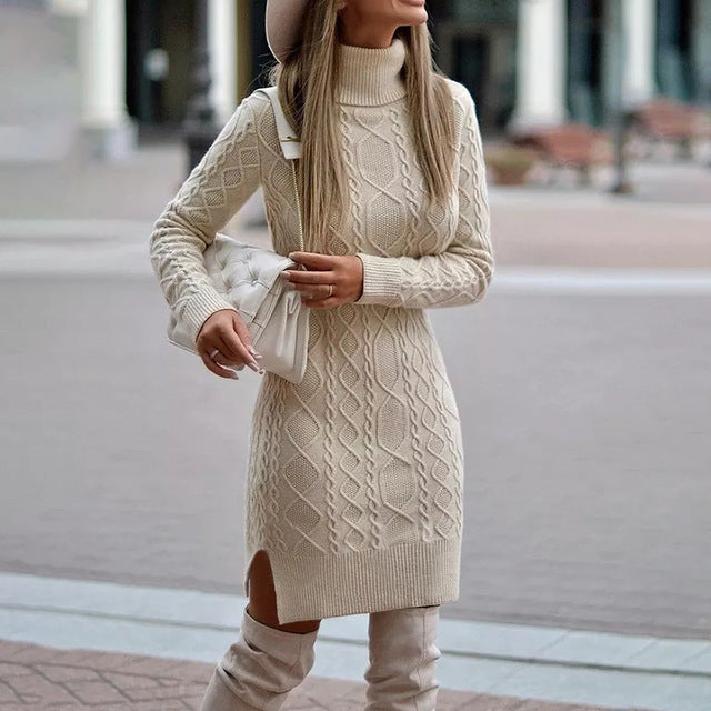 Dallas™ Elegant knitted autumn/winter dress