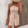 Strapless Romper with Straps