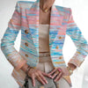 Chic print blazer