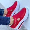 Breathable Platform Sneakers For Women in Solid Colours