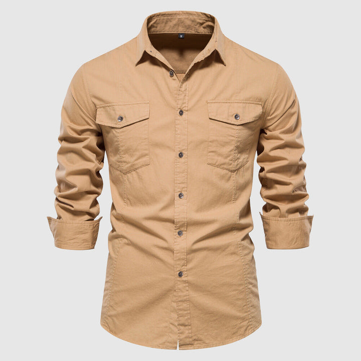 Men's solid casual shirt