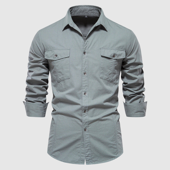 Men's solid casual shirt