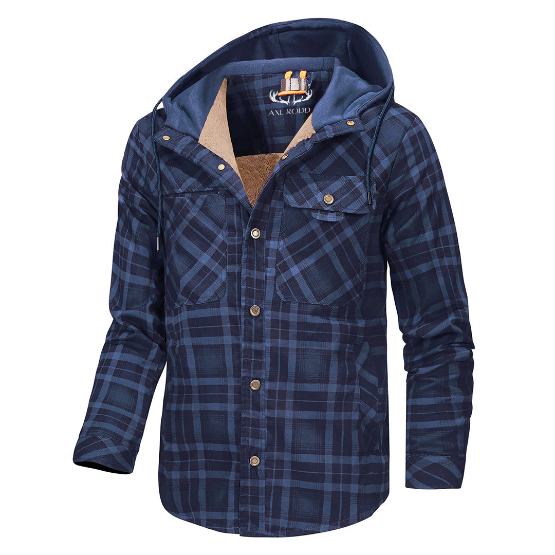 Men's - Lumberjack Hoodie - Cosy Flannel Material - Stylish Casual Wear for All Seasons