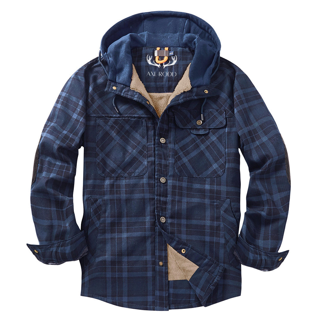 Men's - Lumberjack Hoodie - Cosy Flannel Material - Stylish Casual Wear for All Seasons