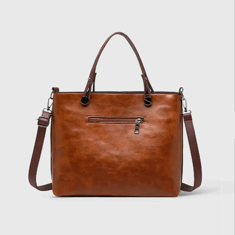 Bag in vegetable leather with multiple compartments