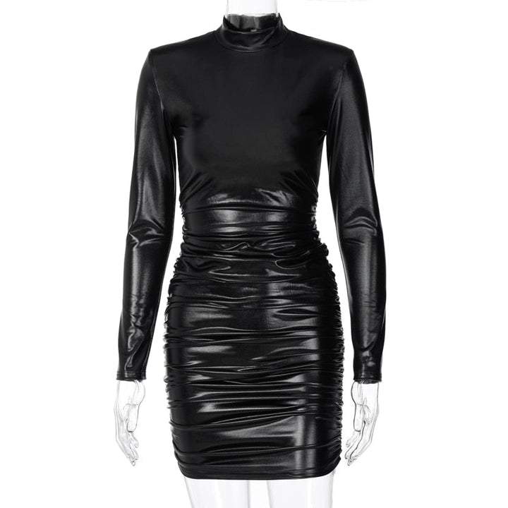 Chic fit leather dress