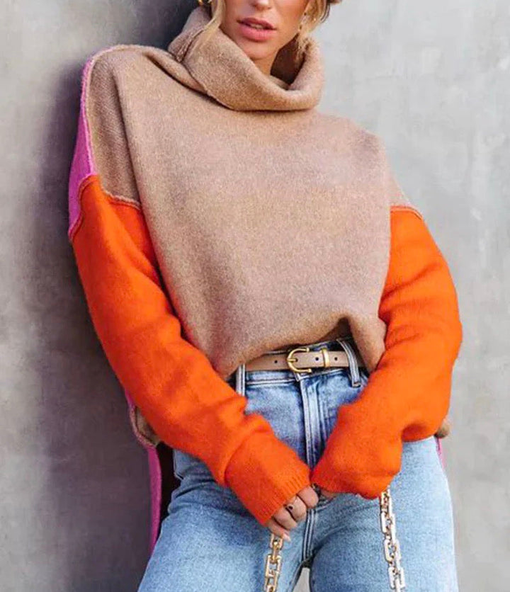 Stunning colour block jumper