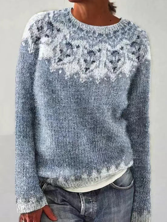 Women's - Icelandic Sweater - Cosy Wool Blend - Classic Nordic Style - Ultimate Warmth & Comfort