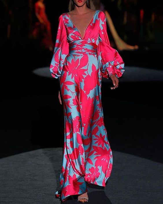 Women's - Summer Floral Dress - Stylish Chic