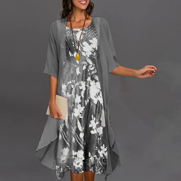 Dress with floral pattern