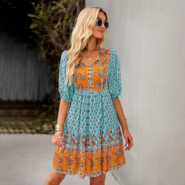 Elegant bohemian dress