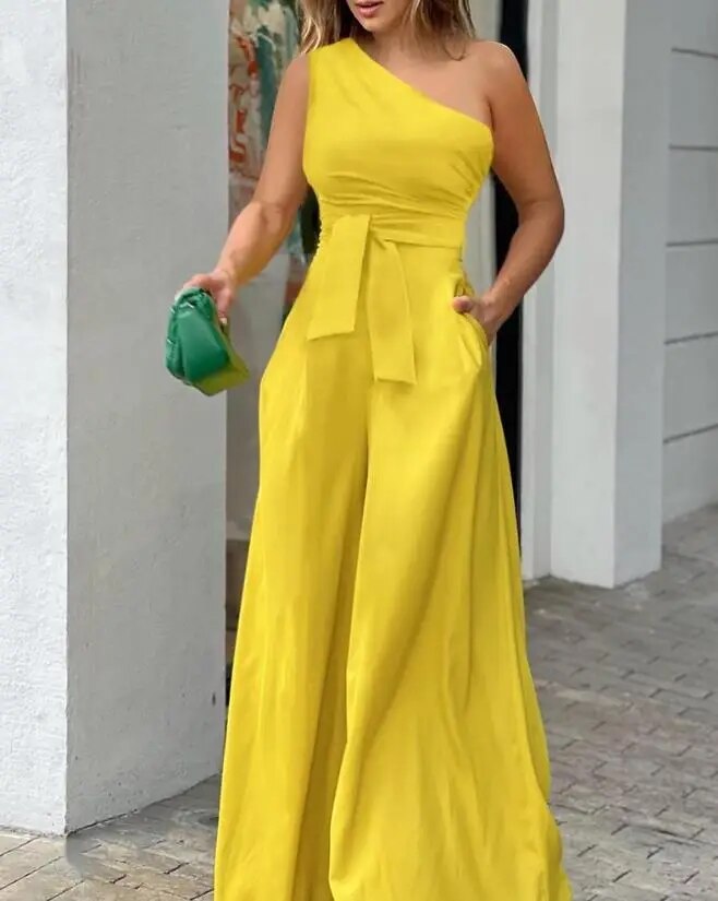 Jumpsuit with wide leg