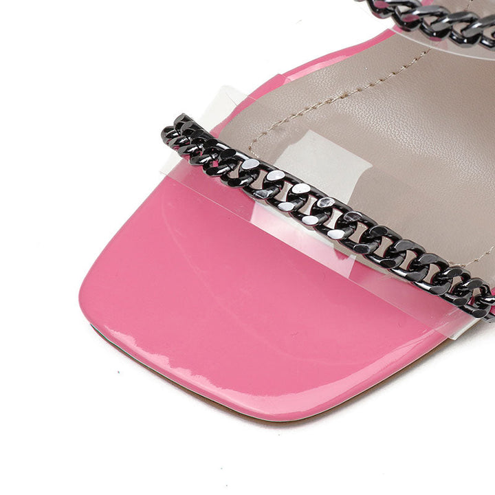 Women' s- Stylish Square Heel Sandals - Durable Design - Perfect for Any Occasion - Comfortable Footwear