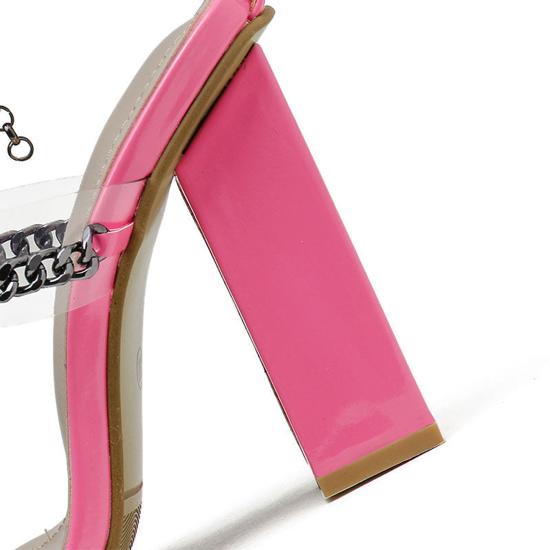 Women' s- Stylish Square Heel Sandals - Durable Design - Perfect for Any Occasion - Comfortable Footwear