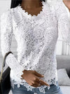 Trendy long-sleeved shirt for women with a long cut