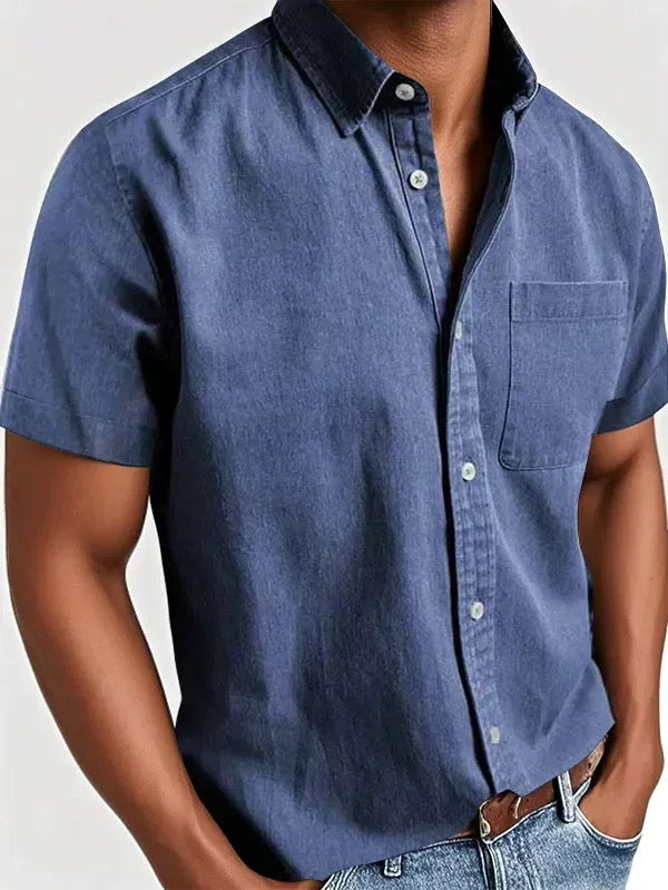 Men's - Classic Fit Shirt - Casual Button-Down