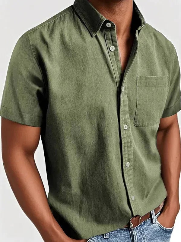 Men's - Classic Fit Shirt - Casual Button-Down
