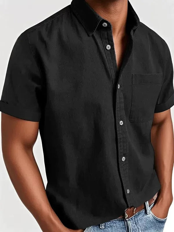 Men's - Classic Fit Shirt - Casual Button-Down