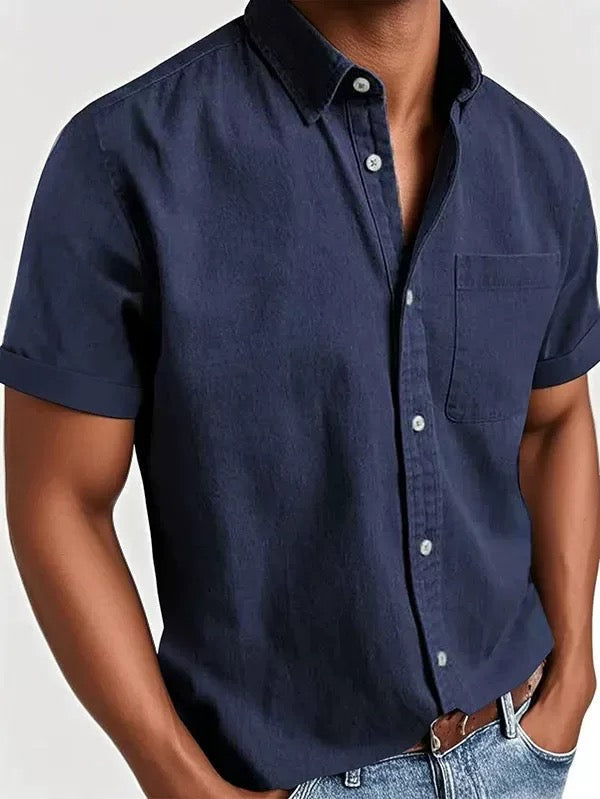 Men's - Classic Fit Shirt - Casual Button-Down