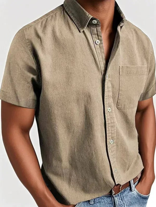 Men's - Classic Fit Shirt - Casual Button-Down
