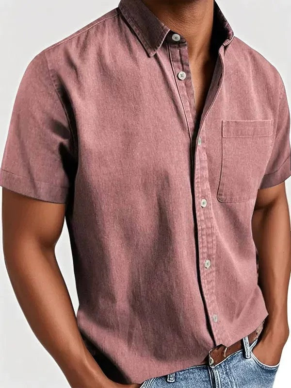Men's - Classic Fit Shirt - Casual Button-Down