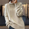 Pullover with stand-up collar