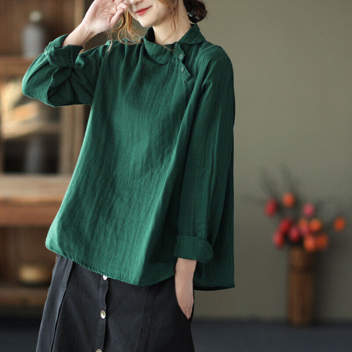 Shirt with long sleeves for women