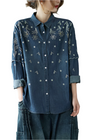Women's - Stylish Blouse - Floral Embroidered Design - Comfortable Fabric - Perfect for Casual and Smart-Casual Looks