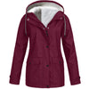 Wind and waterproof outdoor jacket with fleece lining