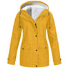 Wind and waterproof outdoor jacket with fleece lining