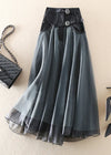 Versatile skirt with high waist due to splicing