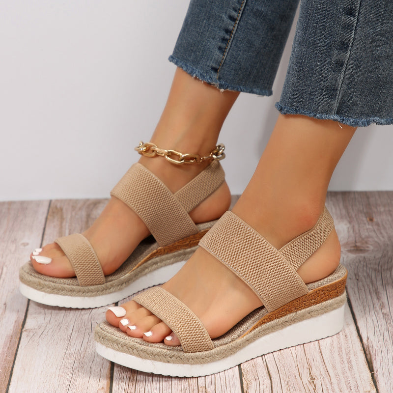 Women's - All-Day Comfort Sandals - Soft Material - Casual Style Footwear