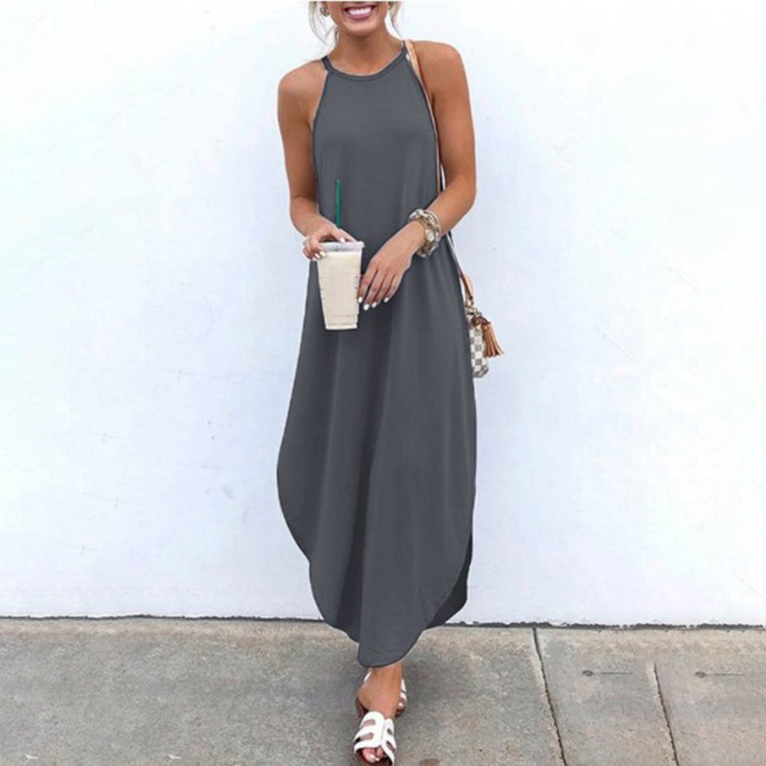 Stylish casual dress with straps