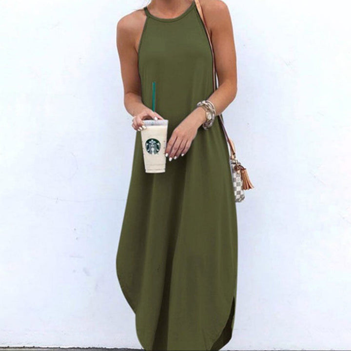 Stylish casual dress with straps