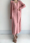 2 piece set knitted dress