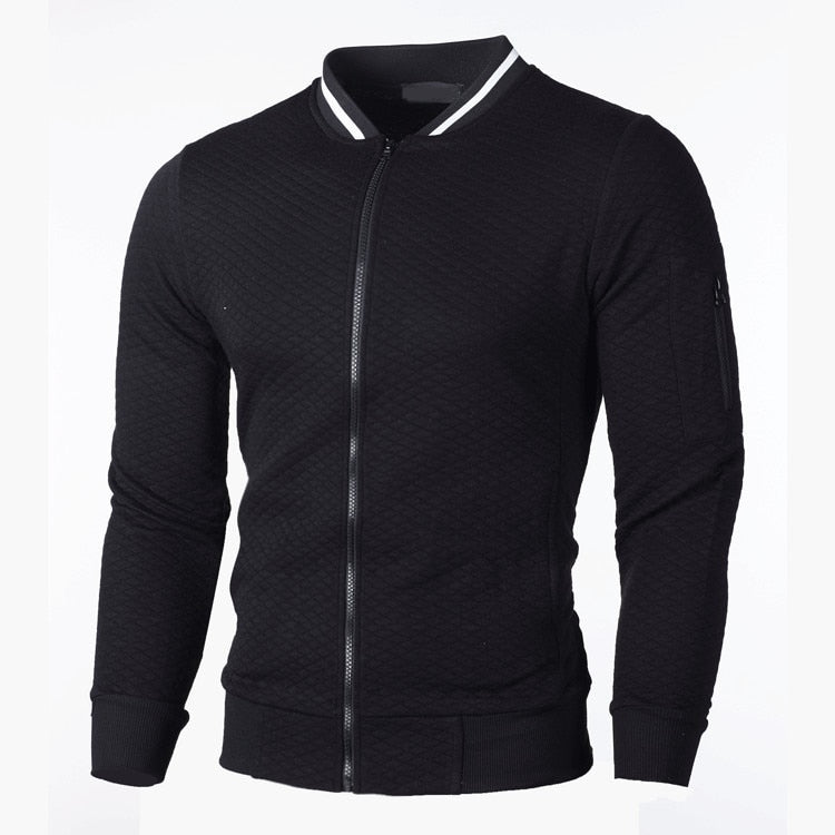 Men's – Jacket – Slim Fit Plaid – Sporty Style