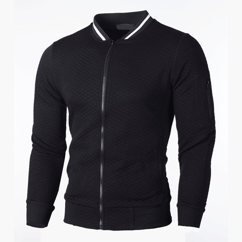 Men's – Jacket – Slim Fit Plaid – Sporty Style
