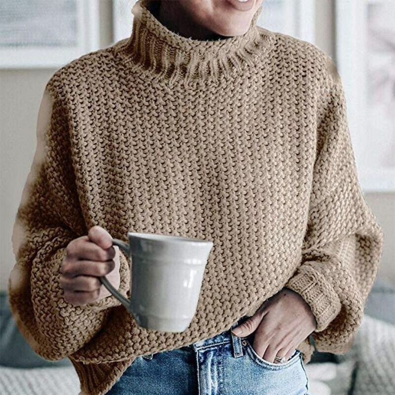 June™ knitted turtleneck jumper