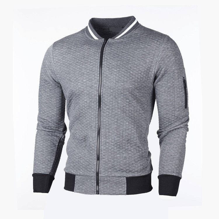 Men's – Jacket – Slim Fit Plaid – Sporty Style