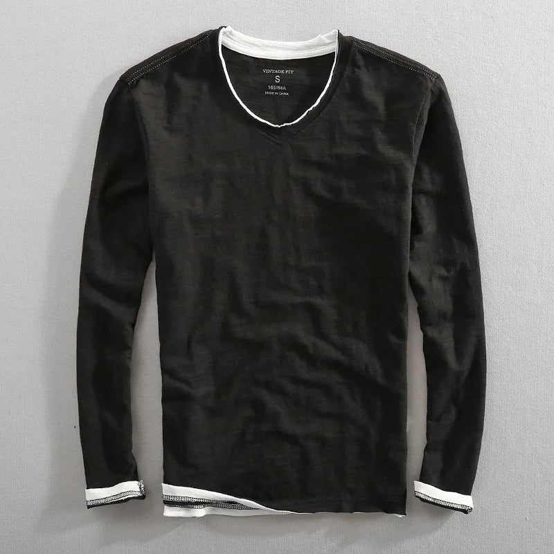 Men's - Long Sleeve Shirt - Cotton - Comfortable & Stylish