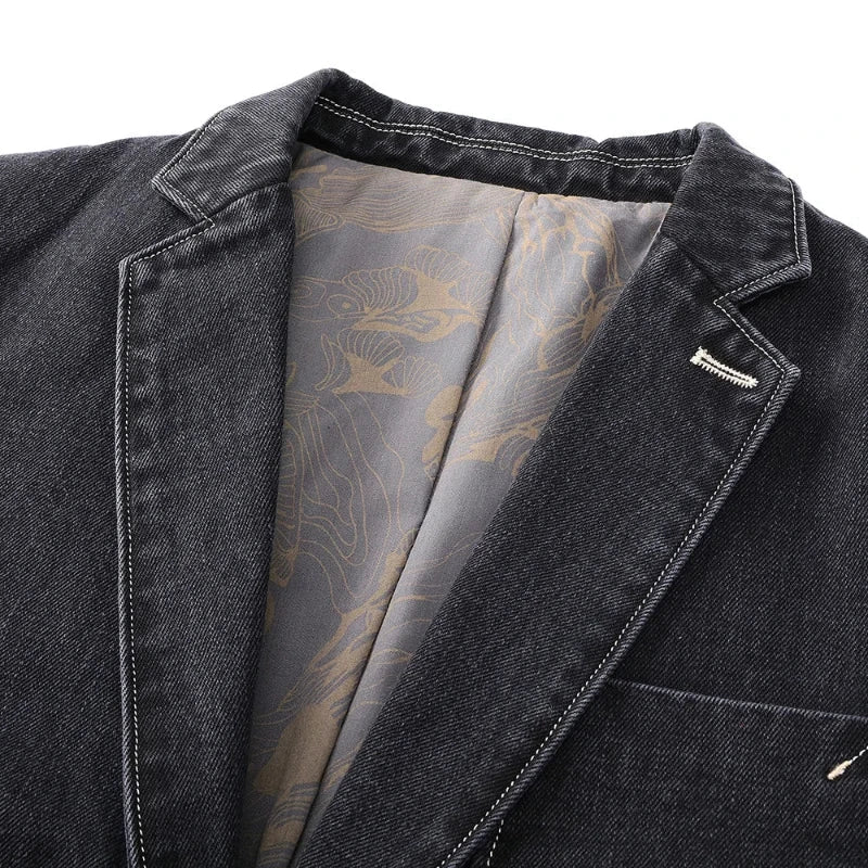 Men's - Denim Jacket - Classic Fit - Stylish & Durable Outerwear