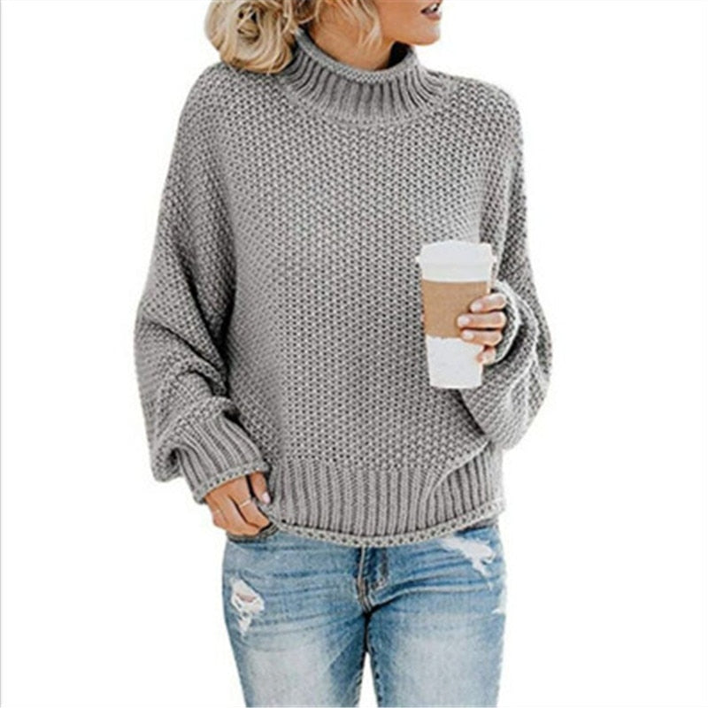 June™ knitted turtleneck jumper