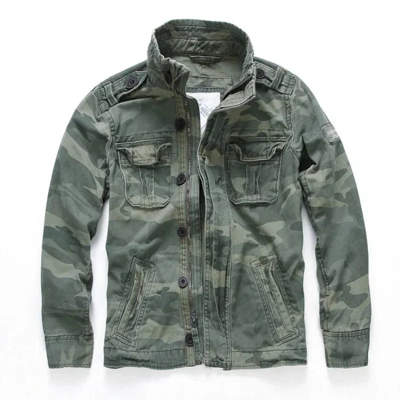 Men's - Cargo Jacket - Denim - Stylish and Durable Casual Outerwear
