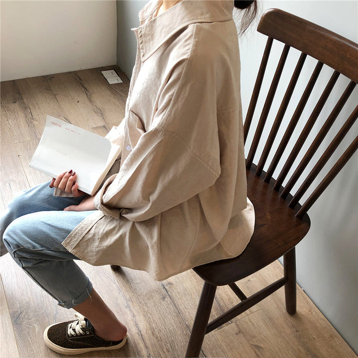 Comfortable, robust oversize blouse