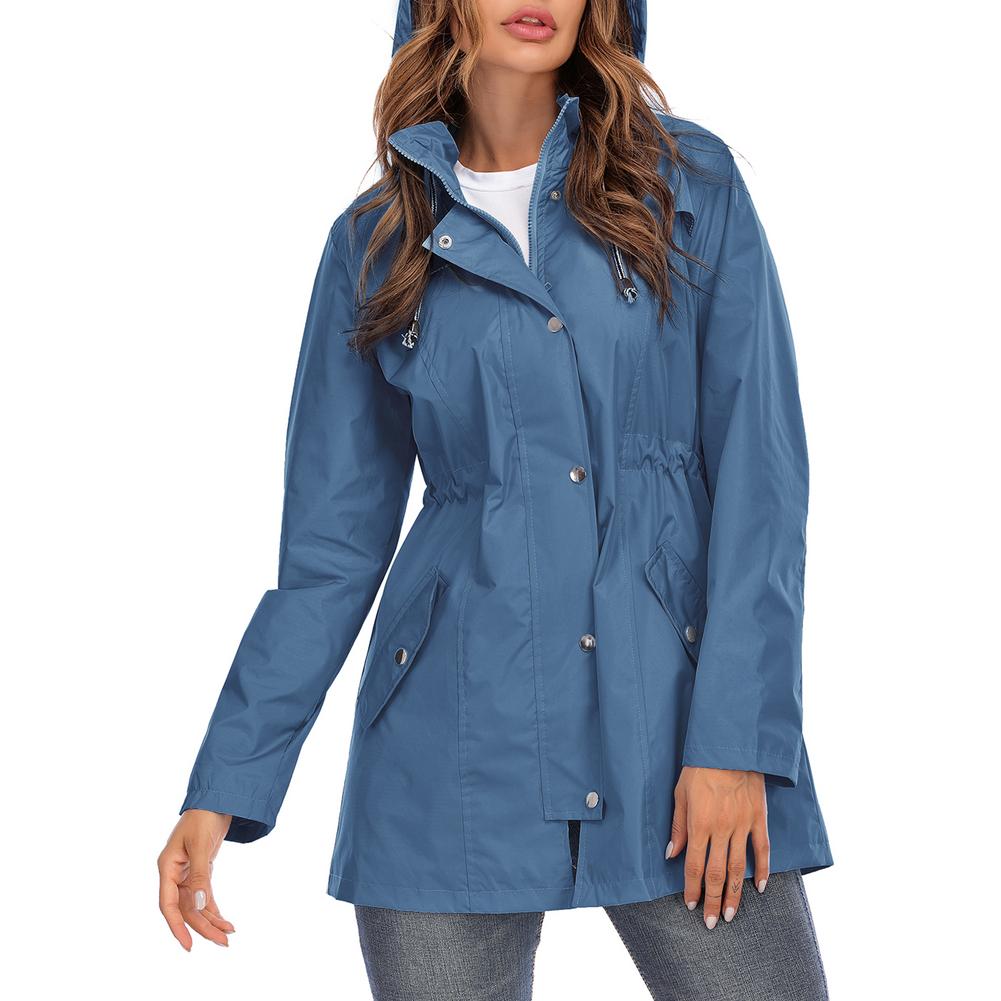 Windproof spring coat for women