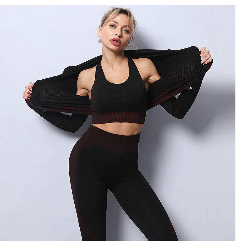 Seamless yoga set for women