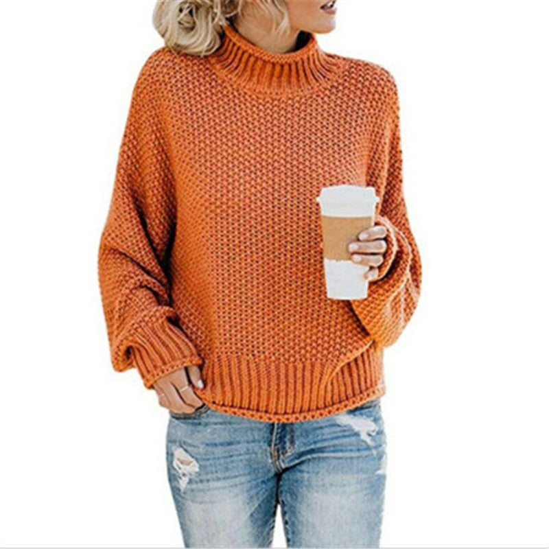 June™ knitted turtleneck jumper